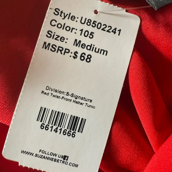 Suzanne Betro Vibrant Red Top - Picture 4 of 5